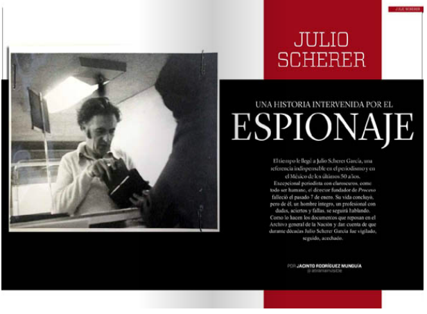 Julio Scherer una historia intervenida por el espionaje