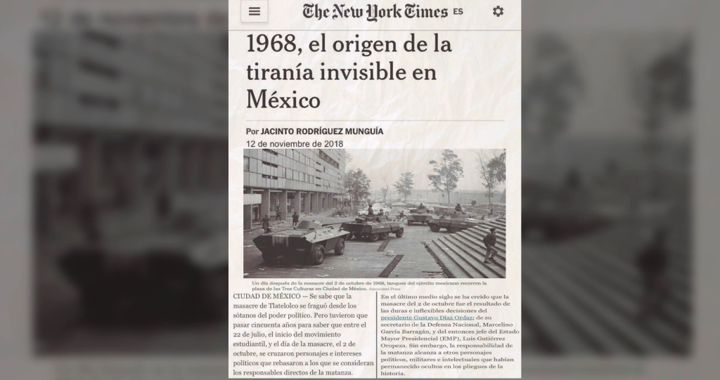 1968, el origen de la tiranía invisible en México